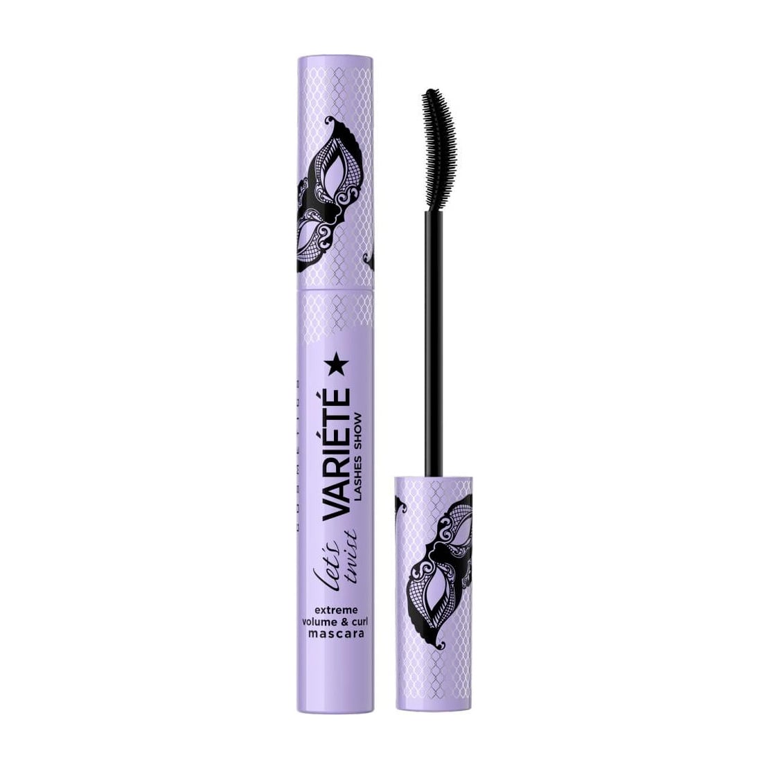 Туш для вій Eveline Cosmetics Variete Lashes Show Let's Twist Mascara Black, 10 мл